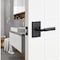 Sure-Loc Hardware Sure-Loc Hardware Levanto Privacy Rosette, Flat Black, Knurled Grip in Flat Black LV102 FBL GRIP-KN FBL - alternate 3